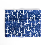 Navy Anchor Infinity Scarf